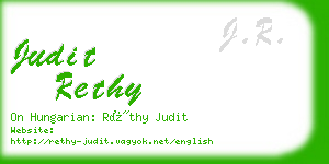 judit rethy business card